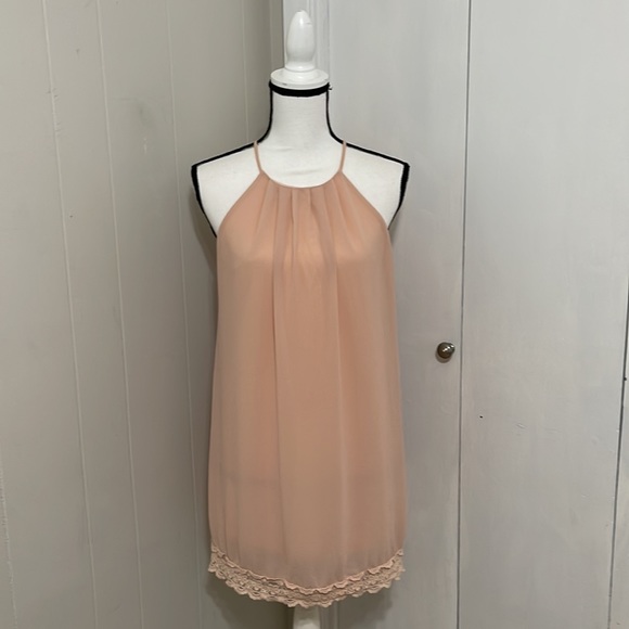 Monteau Halter Mini Dress Size Small - Picture 9 of 11